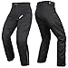 HWK Mens Black Textile Breathable Waterproof CE Armoured Motorbike Overpants Motorcycle Trousers/Pants - 1 year Guarantee Waist34''-36'' Inseam34''