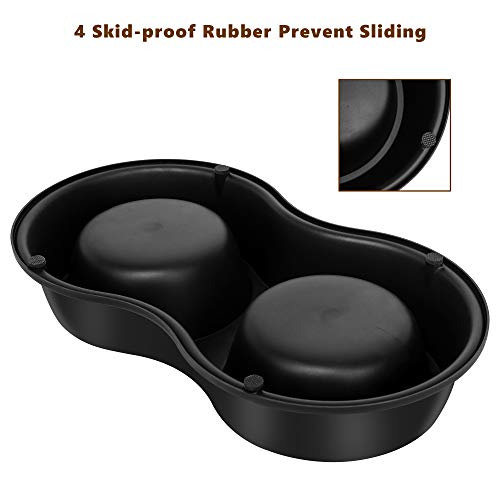 Dog Bowls Double Dog Water and Food Bowls Stainless Steel Bowls with Non-Slip Resin Station, Pet Feeder Bowls for Puppy… - Image 5