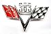 The Parts Place Universal Chevrolet 383 Cross Flag Emblem