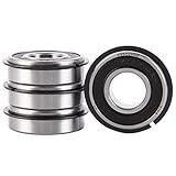XiKe 4 Pack 99502HNR Wheel Hub Ball Bearing ID 5/8" x OD 1-3/8" x Width 7/16" Double Seal and Snap Ring, Replacement for Go Kart, Mini Bikes and Lawn Mowe Etc, Stable Performance and Cost-Effective.