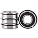 XiKe 4 Pack 99502HNR Wheel Hub Ball Bearing ID 5/8" x OD 1-3/8" x Width 7/16" Double Seal and Snap Ring, Replacement for Go Kart, Mini Bikes and Lawn Mowe Etc, Stable Performance and Cost-Effective. primary