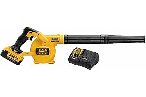 DEWALT 20V MAX Cordless Blower, Variable Speed, Lightweight and Compact, with 4Ah Battery and Charger (DCE100M1)