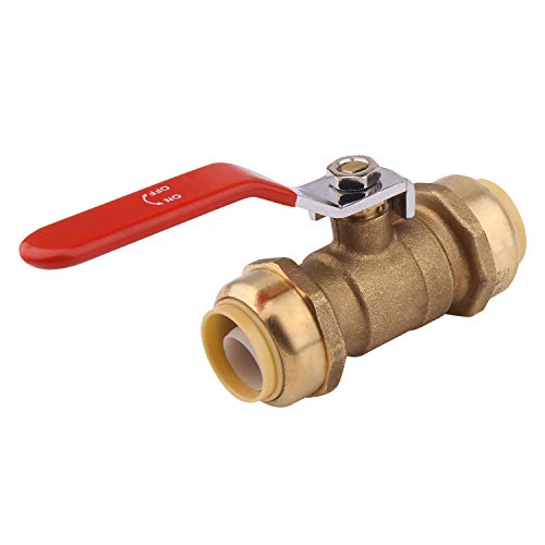 image for DERNORD Ball Valve – Push Fittings 3/4 Inch x 3/4 Inch, Water Valve 