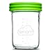 Nellam Baby Food Storage Containers - Leakproof, Airtight, Glass Jars for Freezing & Homemade Babyfood Prep - Reusable, BPA Free, 4 x 4oz, 4 x 8oz Set, that is Microwave & Freezer Safe