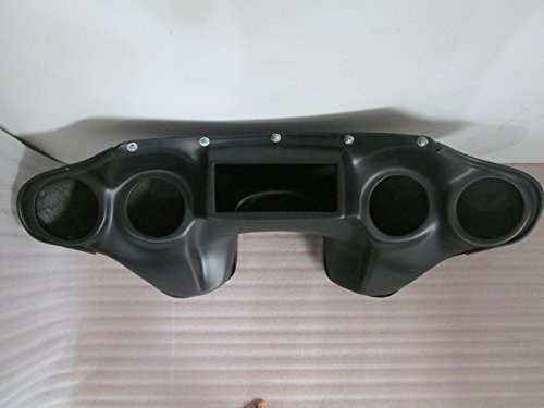 USA F12 GC+ F18 Harley Batwing Fairing Windshield 4 Softail Fat Boy Fatboy Heritage Deluxe Custom Slim 4x5 Speaker Holes - Thumbnail 2