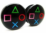 Playstation Controller Ear Plugs - Acrylic - Screw on - NEWPair