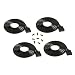 4 pcs/pack black 2M 6.56ft 4 Color RGB Extension Cable LED Strip Connector Extension Cable Cord Wire 4 Pin LED Connector for SMD 5050 3528 2835 RGB LED Light Strip ，rgb wire，rgb extension cable