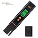 GlowGeek Digital PH Meter/PH Tester/Mini Water Quality Tester for Household Drinking Water, Hydroponics, Aquariums, Swimming Pools, 0.01PH Resolution - Extra PH Calibration Solution Mixture