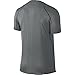 NIKE Men's Pro Fitted Short Sleeve Shirt, Carbon Heather/Black/Black, X-Large