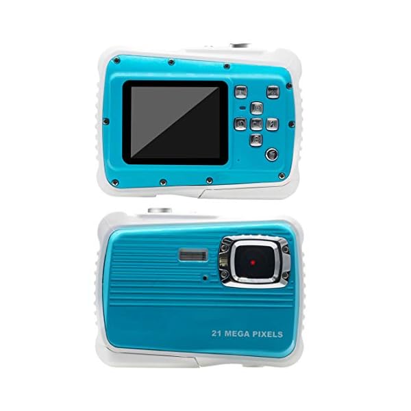 AMTSEE Kinderkamera Wasserdicht 21MP HD Digitalkamera 2,0 TFT LCD Bildschirm Kamera für Kinder 8-facher Digitalzoom…