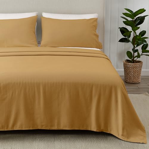 Great Bay Home Flannel Sheet Set 100 Turkish Cotton Deep Pocket