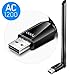 Cudy WU1200 AC1200Mbps USB WiFi Adapter for PC, 5GHz /2.4GHz WiFi Dongle, WiFi USB, USB Wireless Network Adapter for Desktop/Laptop, Compatible with Windows Vista / 7/8 / 8.1/10, mac OS, Linux