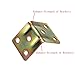 20PCS Heavy Duty Corner Braces L Shape Brackets 30x30x30mm, 90 Degree Joint Right Angle L Bracket for Furniture Wood Cabinets,Package Include Screws