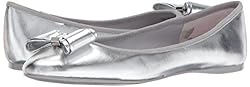 Ted Baker Women's IMMET Ballet Flat, Silver, 8 M US