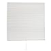 Luxr Blinds Pleated Fabric Shades with Pull Cord Operation: Easy Installation Light Filtering Temporary Shades- White, 48