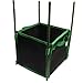CASOLLY Square Grow Bags 5 Gallon 5 Pack, Thick Nonwoven Fabric Plant Pots with Green Handles,Heavy Duty Handle Plant Grow Pots