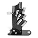 HULLR 6 Piece Ceramic Blade Multi Color Kitchen Knife Set with Acrylic Stand