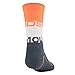 Under Armour Youth Phenom Crew Socks, 3-Pairs , Orange Glitch Assorted , Small