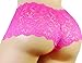 Sissy Pouch Panties Men's Silky Lace Bikini Briefs Girly Underwear Sexy for Men-ls (M, Bright Pink)