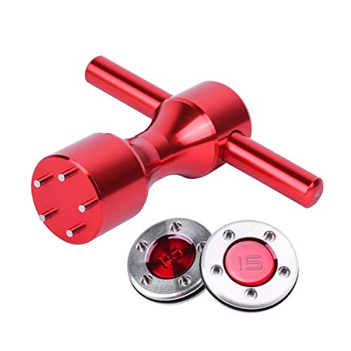 Gofotu Golf Head Weight 2pcs Weights(5g/10g/15g/20g/25g/30g/35g/40g) Wrench Tool Compatible with Scotty Cameron Fastback&Squareback Putter (2pcs 15g+Wrench)