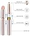Painless Eyebrow Hair Remover for Women,Portable Eyebrow Trimmer Razor with LED Light,Lipstick-Sized Eye brow Epilator,Facial Hair Shaver For Good Finishing (Rose Gold)