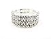 WTZ - New Sparkling 3 Row Rhinestone Stretch Ring