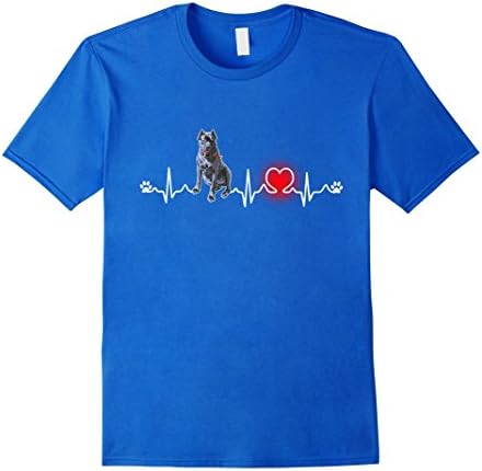 Mens Cane Corso T Shirt Cute Gift For Mom Dad Dog Heart Lover 2XL Royal Blue