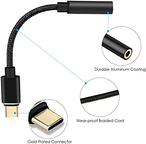 2 Headphone+Adapter+Dongle+Compatible+Samsung