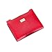 Miraclekoo Bifold Wallet Slim Purse Credit Card Holder Womens/mens Soft PU Leather Zipper Handbag (Red)
