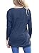 MOLERANI Women's Casual Long Sleeve Round Neck Loose Tunic T Shirt Blouse Tops (2XL, Navy Blue)