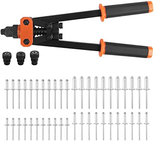 thumbnail image 2 of Findmall 41-Piece Plastic Rivet Gun Kit – With 40 Poly Rivets & Hand Tool, Red 2 of 6