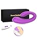 Clitoral G-spot Couples Vibrator, Wireless Remote Anal Vagina Stimulator with 9 Powerful Vibrations, Rechargeable Waterproof Nipple Massager Adult Sex Toy for Women Solo Play or Couples Fun