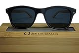 Bamboo Designer Sunglasses with Wooden Case by Zen Sunglasses
