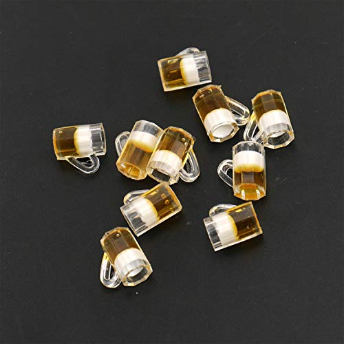 JETEHO 10Pcs Dollhouse Mugs Miniature Cups Dollhouse Beer Cup Mug Model for Miniature Dollhouse Accessories