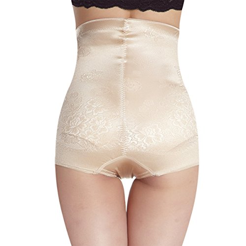 Shymay Women's High Waisted Shapewear Firm Control Waist Slimmer Panty Girdle, Nude, Small