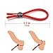 Adjustable Penis Ring Cock Rings for Male Erection Enhancing, SAMMOR Soft Silicone Ball Ties Dick Loop for Men Longer Harder Stronger Erection (3 Red C-Ring/Pack)