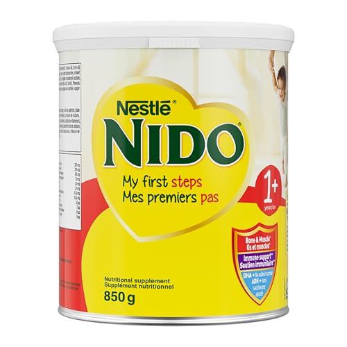 NIDO 1+ Toddler Nutritional Supplement, 850 g | With Calcium, Vitamins D and A, Magnesium, Probiotics, DHA, For Teeth, Muscles, Bones, Immune System And Brain Development