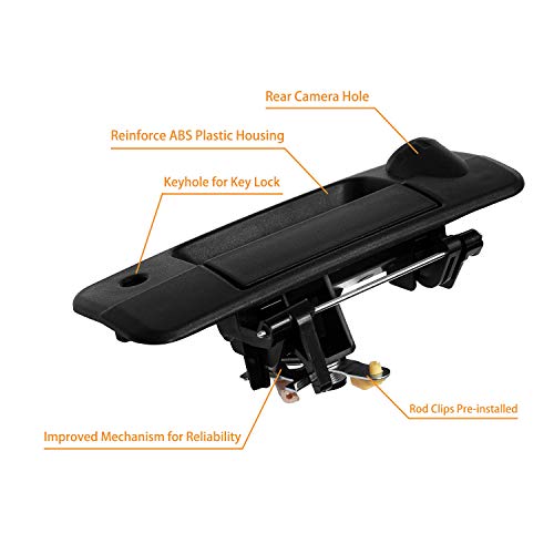image for Gledewen Tailgate Handle Liftgate Latch Handle with Rear Camera Hole |