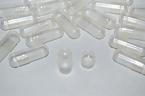Size 000 Clear Empty Gelatin Capsules, 1000 Count, Halal & Kosher Certified by Capsules Express by ConiSnap