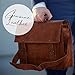 KPL leather Briefcase laptop messenger bag satchel for men and women (Fits 14