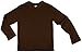 Earth Elements Big Kid's (Youth) Long Sleeve T-Shirt Medium Chocolate