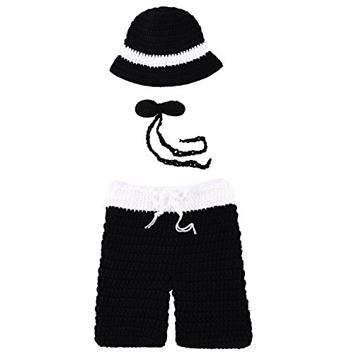 Evelin LEE Newborn Infant Baby Boy Photography Prop Costume Cute Knit Cap Pants