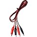 Alligator Clips Jumper Wires, AUSTOR 6 Groups Test Leads Set with Double-end Alligator Clips Electrical, 1M