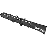 MOPHOEXII MOOCY Ski Bag for Air Travel, Unpadded Snow Bag Fits Skis Up to 200cm, Carrying Bag for Adults and Children