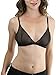ToBeInStyle Women's Sheer Mesh Bralette - Black - Medium