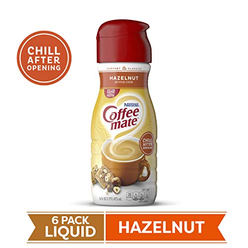 Coffee Mate Liquid Creamer, Hazelnut, 16 oz., 6 Count