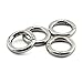JCBIZ 6pcs Zinc Alloy Round Spring Snap Hooks Clip DIY Accessories for Handbag Purse Shoulder Strap Key Chains,17mm/0.67in Inner Diameter Circle Metal Key Ring Buckle(Silver)