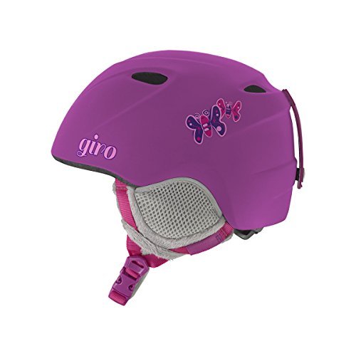 Giro 2018 Kid's Slingshot Ski Helmet (Matte Berry Butterflies - M/L)