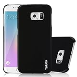 S6 Edge Case, Galaxy S6 Edge Case - TURATA [Slim Fit] Premium Coated Non Slip Surface [Smooth Black] Four Layer Paint Designed Hard Case for Samsung Galaxy S6 Edge G9250 - Black