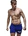 SEOBEAN Mens Low Rise Sports Soft Running Training Short Pants (Large/31-33 Inch, 2793 Blue)